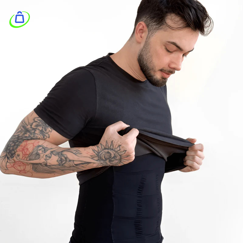 Camisa Masculina de Compressão Ultrafina PosturePro® + BRINDE EXCLUSIVO