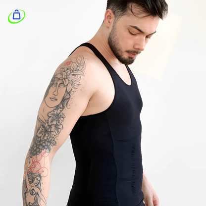 Camisa Masculina de Compressão Ultrafina PosturePro® + BRINDE EXCLUSIVO