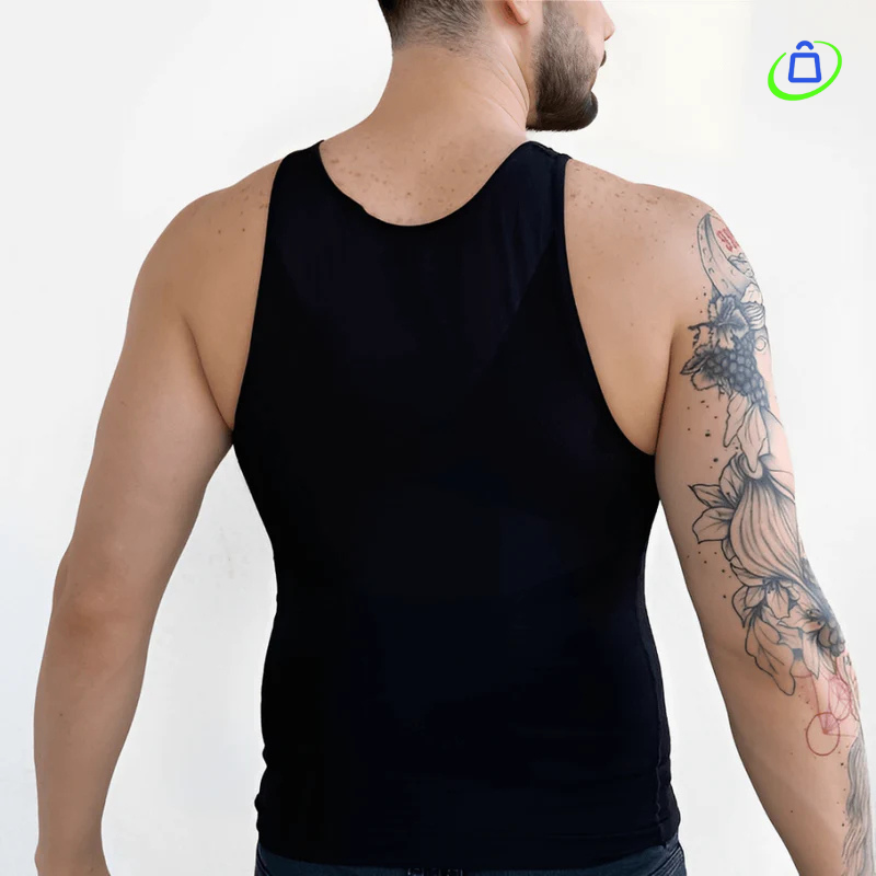 Camisa Masculina de Compressão Ultrafina PosturePro® + BRINDE EXCLUSIVO
