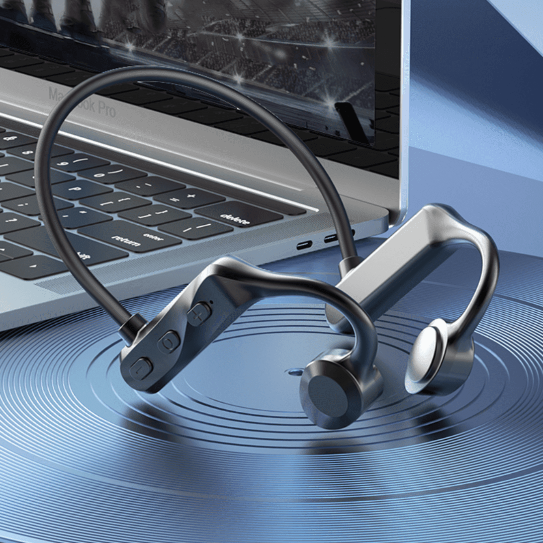 Fone Sem Fio de Condução Óssea - Auren Pulse - Compre 1, leve 4 [Compre um fone, ganhe o outro fone, um Smartwatch e uma Braçadeira Para Celular]