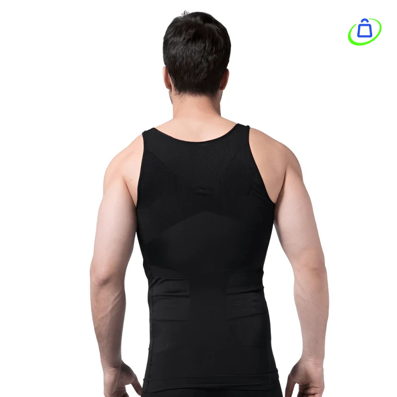 Camisa Masculina de Compressão Ultrafina PosturePro® + BRINDE EXCLUSIVO