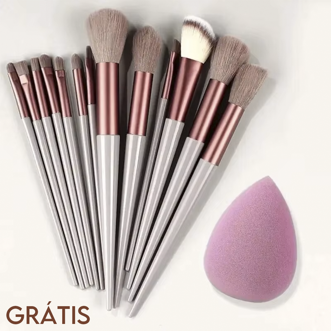 MakeClean™ Limpador de Pincel de Maquiagem 3 em 1 [Brinde Kit Completo de Pinceis]