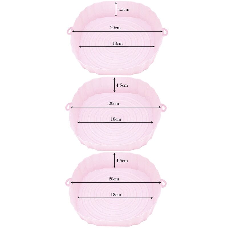 Kit Bandejas de Silicone Permanente para Air Fryer
