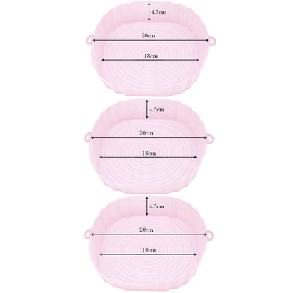 Kit Bandejas de Silicone Permanente para Air Fryer