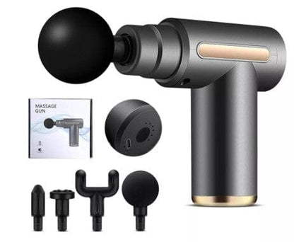 Pistola de Massagem Elétrica com 4 Cabeças