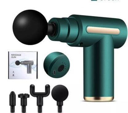 Pistola de Massagem Elétrica com 4 Cabeças