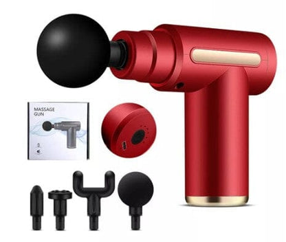 Pistola de Massagem Elétrica com 4 Cabeças